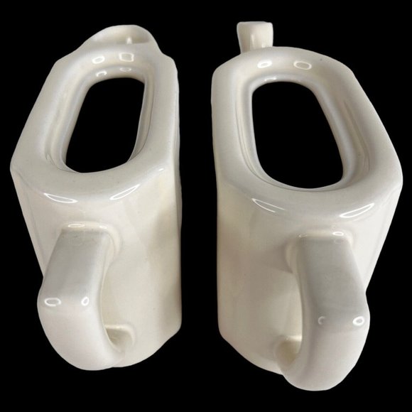 Restoration Hardware Tea Set Teapot Creamer On Tray Ceramic Tea For Two 2001 - Picture 9 of 12